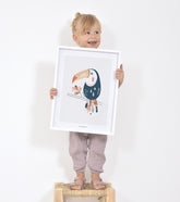 PARADISIO - Affiche enfant - Toucan sur sa branche